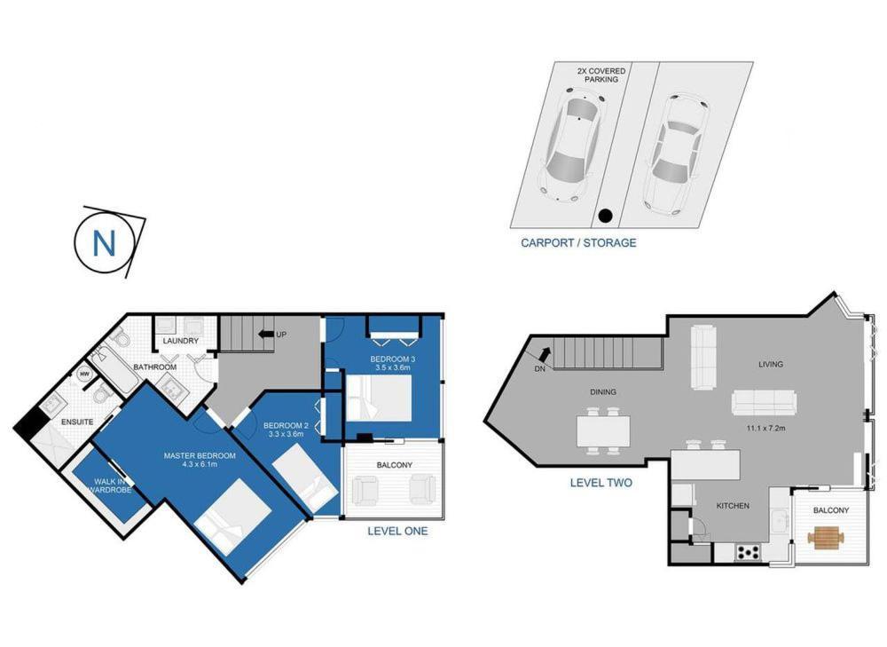Split Level 125Sqm Sub Penthouse Lejlighed Auckland Eksteriør billede